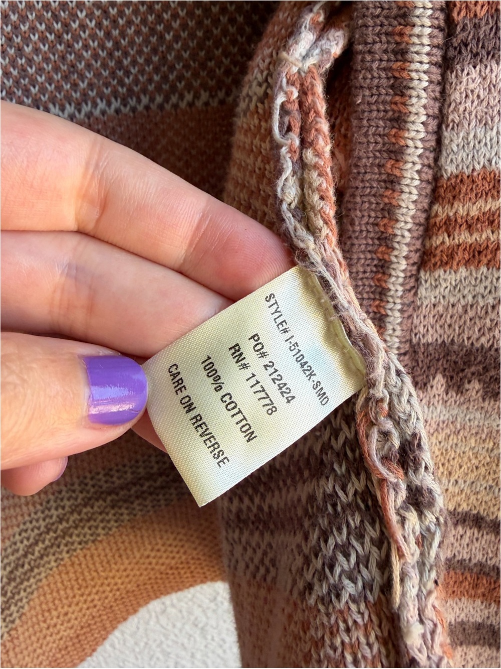 Lovestitch Boho Southwestern Cotton Shawl Cardigan Small - Picture 5 of 6